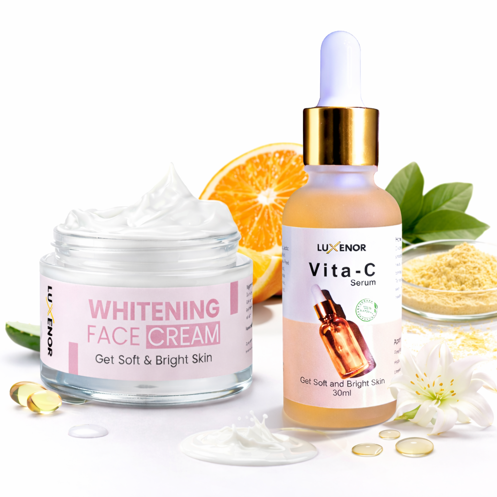Luxenor Whitening Face Cream & Vita-C Serum Combo